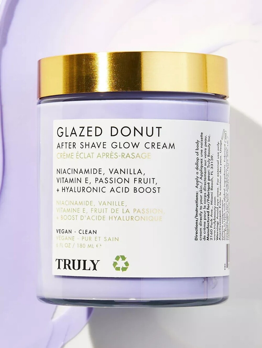 TRULY Glazed Donut After Shave Glow Cream, NEW